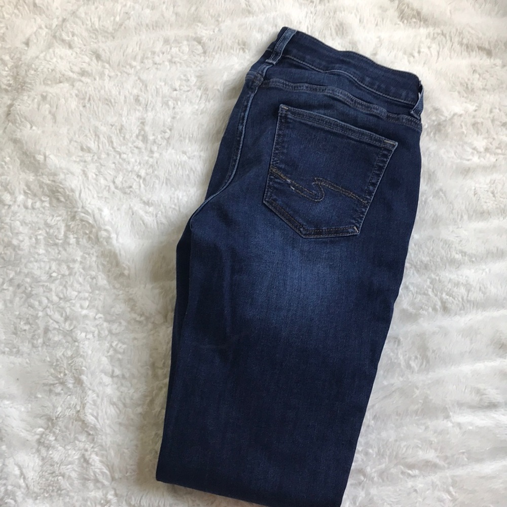 Silver Skinny Jeans